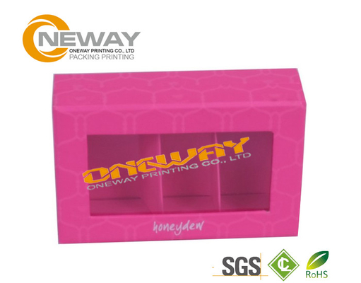 Full Color Elegant Square Rigid Cardboard Flower Paper Box with Clear Pvc Window