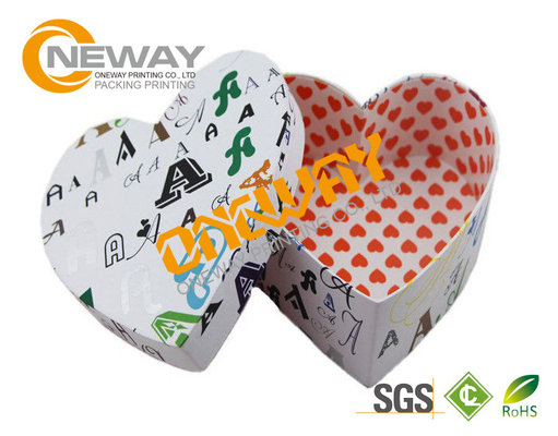Lovely Heart Custom Printed Gift Boxes With Lids For Chocalate