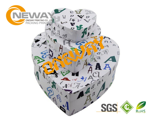 Lovely Heart Custom Printed Gift Boxes With Lids For Chocalate