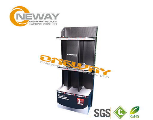 Custom Advertising Pop Cardboard Display Stands With LCD Screen