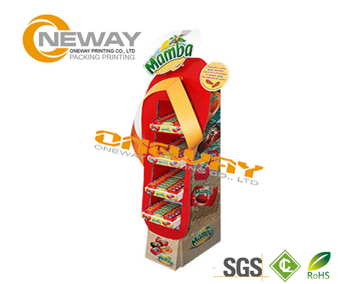 Custom Advertising Pop Cardboard Display Stands With LCD Screen