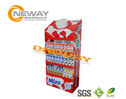 Custom Advertising Pop Cardboard Display Stands With LCD Screen