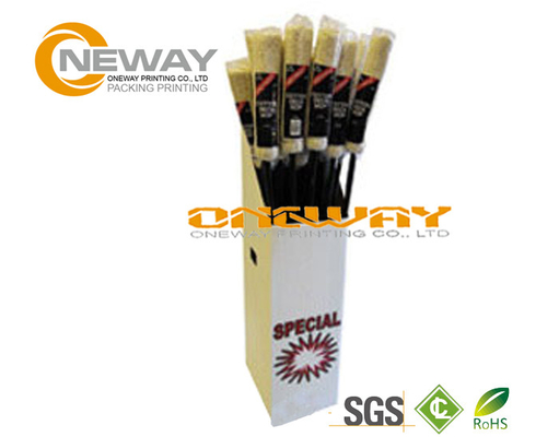 Promotion Broom Cardboard Display Stands Pantone And CMYK Color