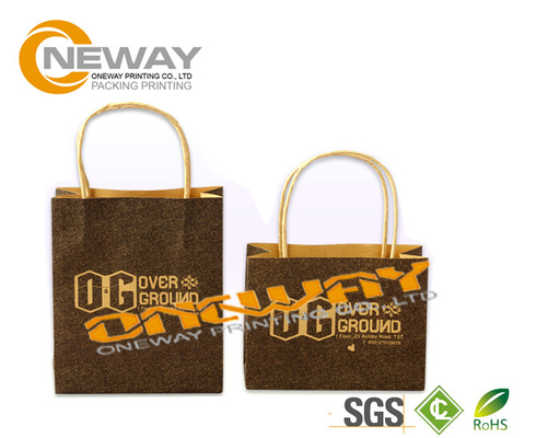 2 Side 4C Gift Kraft Paper Packaging Bags Fashion With Handles