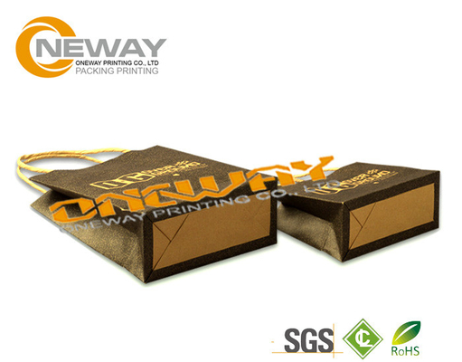 2 Side 4C Gift Kraft Paper Packaging Bags Fashion With Handles