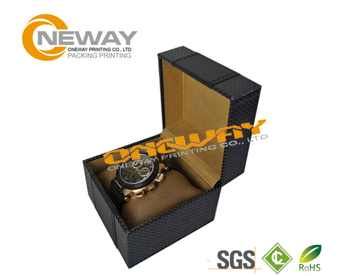 Fashionable Men's Paper Watch Packing Boxes with Pillow , Jewellery Gift Boxes