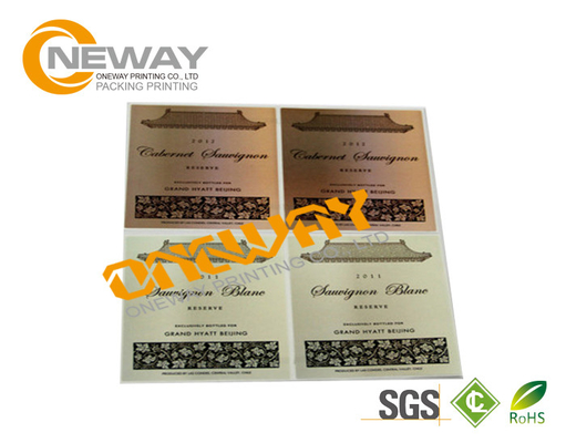 Printing Custom Label Tags / Red Wine Bottle Label / Glass Bottle Sticker