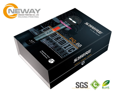 Paper Electronic Products Gift Packaging Box CMYK Full Color / Foil Hot Stamping