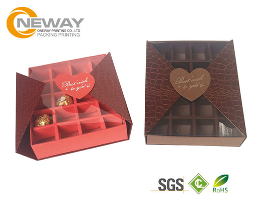 New Design Paper Food Grade Custom Gift Boxes , Cardboard Chocolate Box