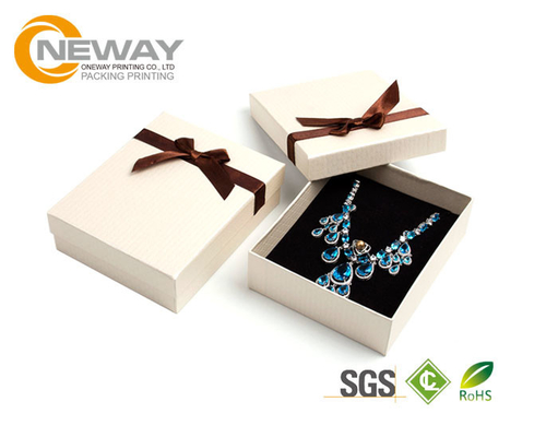 Gift Custom Packaging Boxes , Slot Gift Boxes With Changeable Fabulous Grosgrain Ribbon
