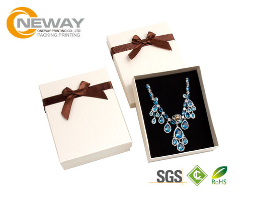 Gift Custom Packaging Boxes , Slot Gift Boxes With Changeable Fabulous Grosgrain Ribbon