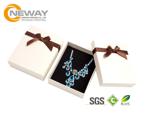 Gift Custom Packaging Boxes , Slot Gift Boxes With Changeable Fabulous Grosgrain Ribbon