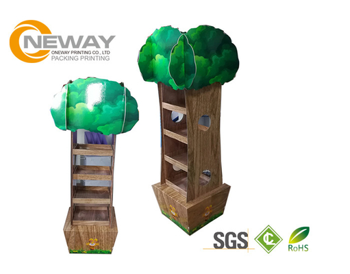 Customized Cardboard Pop Up Display Stands Retail Display Racks For Food