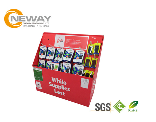 Dark Blue Pallet Cardboard Counter Display Units Gloss Or Matt Lamination