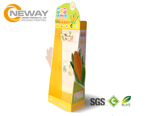 Pink Corrugated Cardboard Pop Up Display Stands , Safety Counter Top Displays
