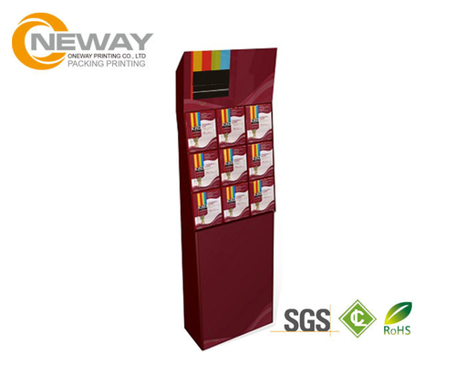 4 Tier Floor Cardboard Pop Up Display Stands / Retail Display Racks