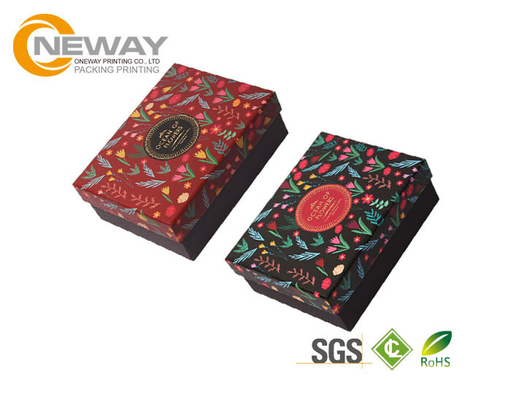 Colorful 210gsm 250gram Ivory Board Gift Flower Paper Box With Clear Lids