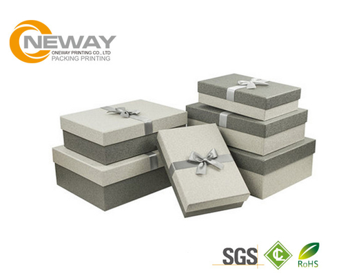 Square Rigid Cardboard Delivery Flower Gift Box With Beautiful Ribbon For Wedding