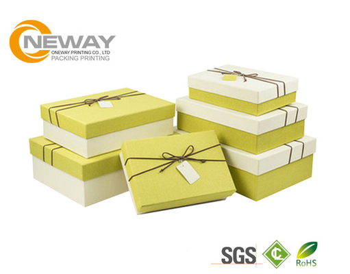 Square Rigid Cardboard Delivery Flower Gift Box With Beautiful Ribbon For Wedding