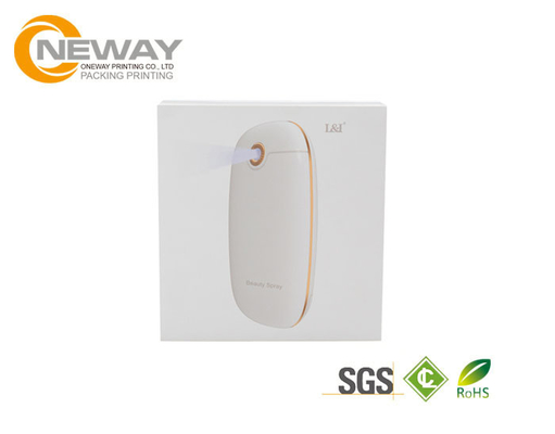Recyclabel Custom Printed Electronics Packaging Boxes , Folding Hard Cardboard Box