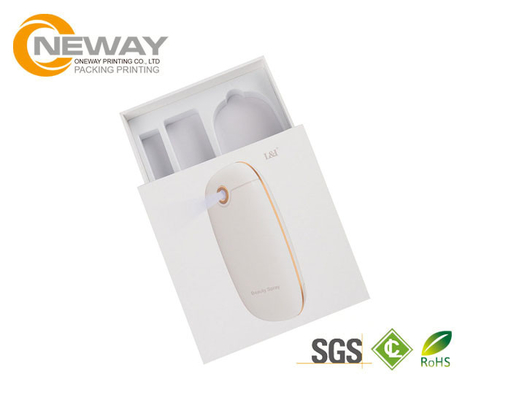Recyclabel Custom Printed Electronics Packaging Boxes , Folding Hard Cardboard Box