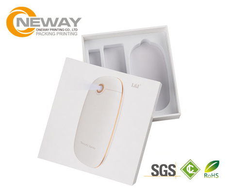 Recyclabel Custom Printed Electronics Packaging Boxes , Folding Hard Cardboard Box