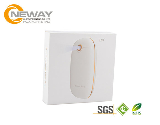 Recyclabel Custom Printed Electronics Packaging Boxes , Folding Hard Cardboard Box