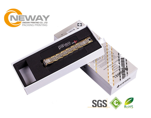 Luxury Eva Oam Insert Watch Cardboard Box , Recycled Custom Packaging Boxes