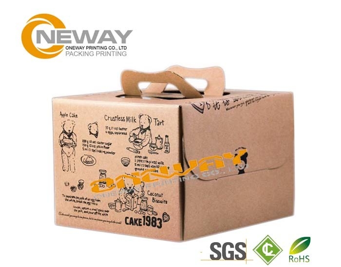 Full Color Offset Printing Christmas Cookie Custom Gift Boxes With Kraft Paper